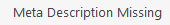 missing meta description tab