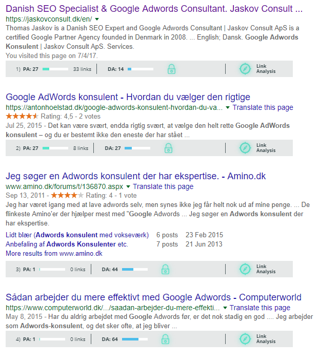 eksempel v. moz toolbar