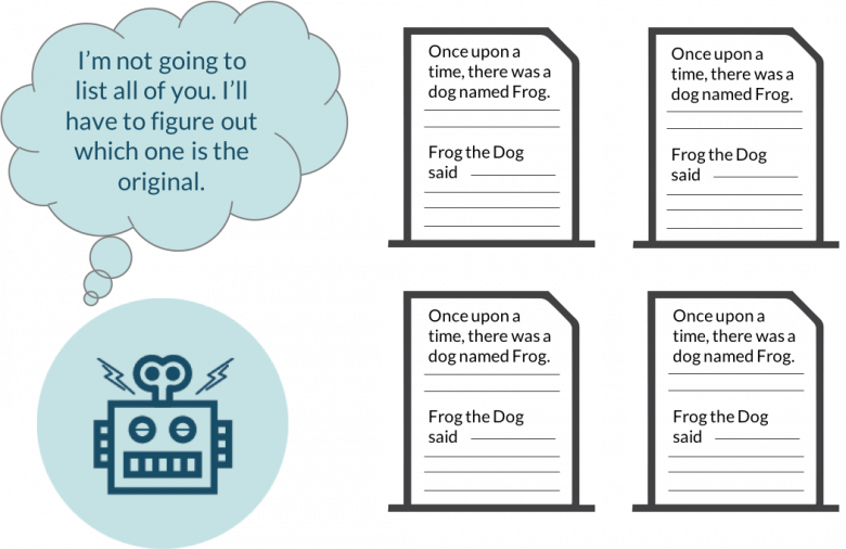 duplicate content billede fra Moz