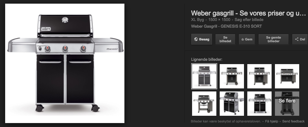 google søgning af gasgrille